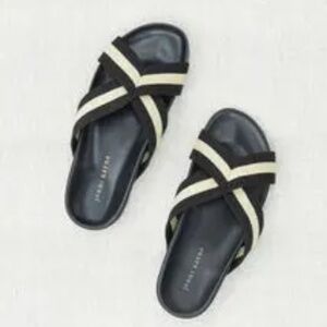 Jenni Kayne cotton crossover sandals
